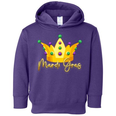 Mardi Gras Crown Celebration Toddler Hoodie