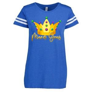 Mardi Gras Crown Celebration Enza Ladies Jersey Football T-Shirt