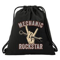 Mechanic Garage Car Enthusiast Man Cave Design for Garage Drawstring Bag