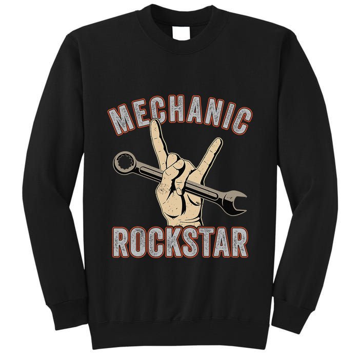 Mechanic Garage Car Enthusiast Man Cave Design for Garage Tall Sweatshirt