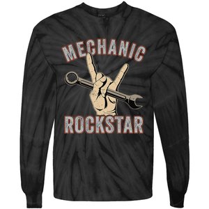 Mechanic Garage Car Enthusiast Man Cave Design for Garage Tie-Dye Long Sleeve Shirt