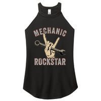 Mechanic Garage Car Enthusiast Man Cave Design for Garage Women's Perfect Tri Rocker Tank