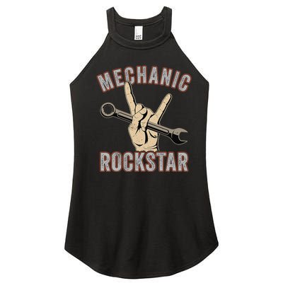 Mechanic Garage Car Enthusiast Man Cave Design for Garage Women's Perfect Tri Rocker Tank