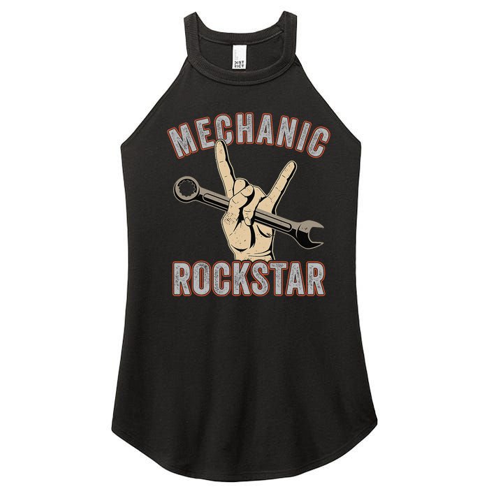 Mechanic Garage Car Enthusiast Man Cave Design for Garage Women's Perfect Tri Rocker Tank