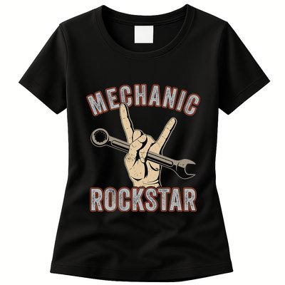 Mechanic Garage Car Enthusiast Man Cave Design for Garage Womens T-Shirt