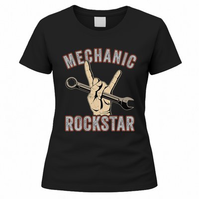 Mechanic Garage Car Enthusiast Man Cave Design for Garage Women's T-Shirt