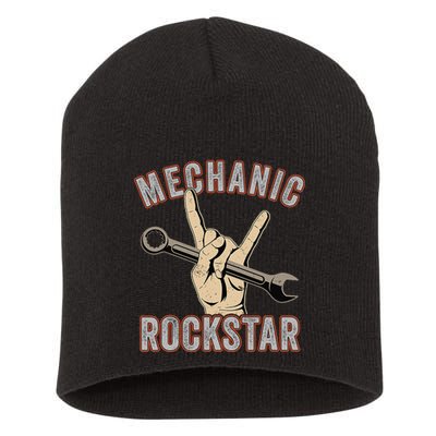Mechanic Garage Car Enthusiast Man Cave Design for Garage Short Acrylic Beanie