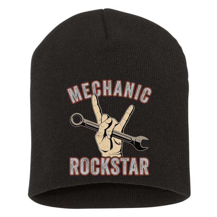 Mechanic Garage Car Enthusiast Man Cave Design for Garage Short Acrylic Beanie