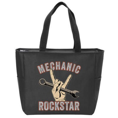 Mechanic Garage Car Enthusiast Man Cave Design for Garage Zip Tote Bag
