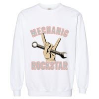 Mechanic Garage Car Enthusiast Man Cave Design for Garage Garment-Dyed Sweatshirt