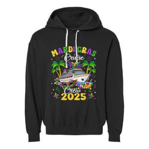 Mardi Gras Cruise Crew 2025 Garment-Dyed Fleece Hoodie