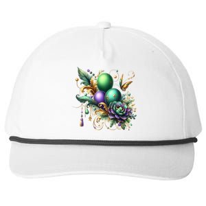 Mardi Gras Celebration Snapback Five-Panel Rope Hat