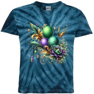 Mardi Gras Celebration Kids Tie-Dye T-Shirt