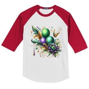 Mardi Gras Celebration Kids Colorblock Raglan Jersey