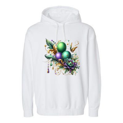 Mardi Gras Celebration Garment-Dyed Fleece Hoodie