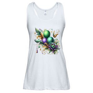 Mardi Gras Celebration Ladies Essential Flowy Tank