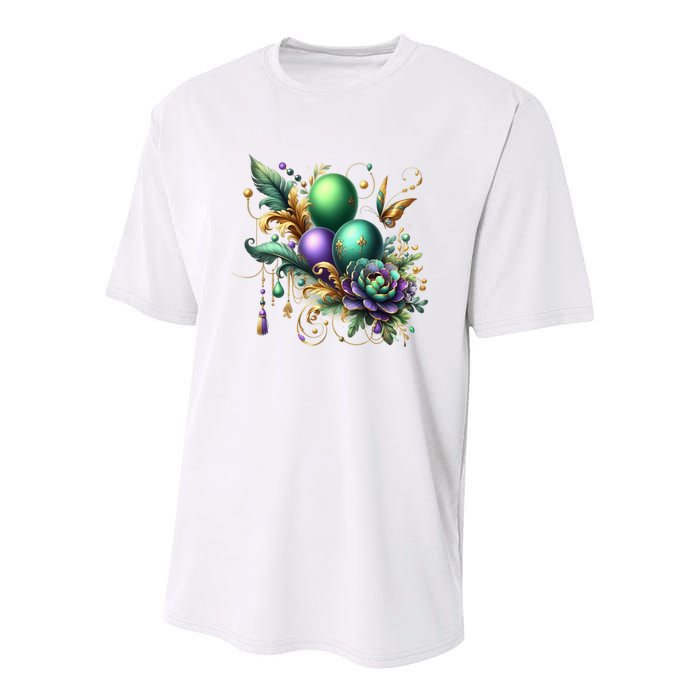 Mardi Gras Celebration Youth Performance Sprint T-Shirt