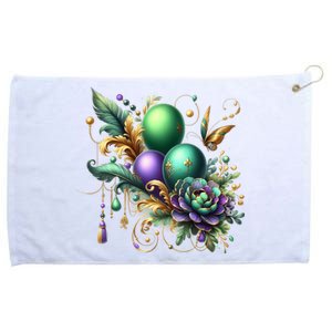 Mardi Gras Celebration Grommeted Golf Towel