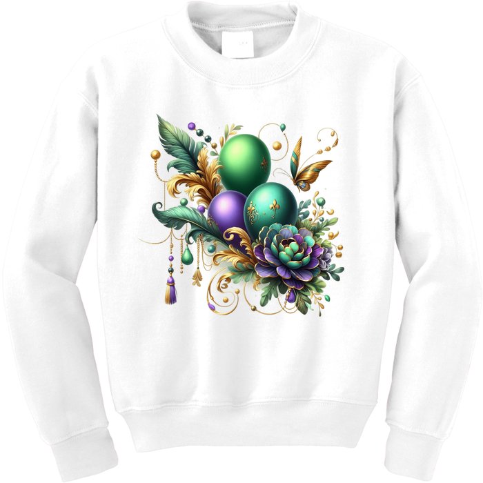 Mardi Gras Celebration Kids Sweatshirt