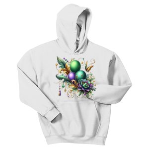 Mardi Gras Celebration Kids Hoodie