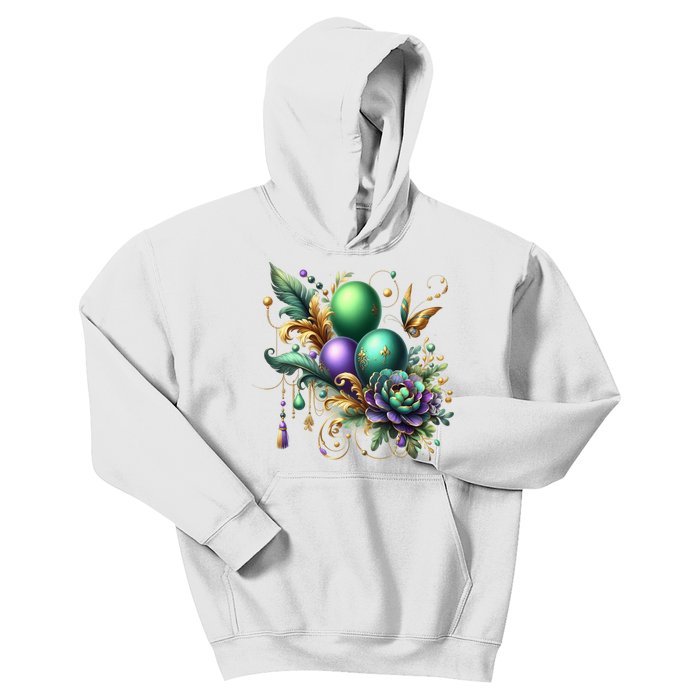 Mardi Gras Celebration Kids Hoodie