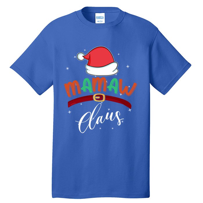 Mamaw Grandma Claus Santa Christmas Family Matching Cute Gift Tall T-Shirt