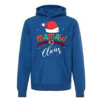 Mamaw Grandma Claus Santa Christmas Family Matching Cute Gift Premium Hoodie