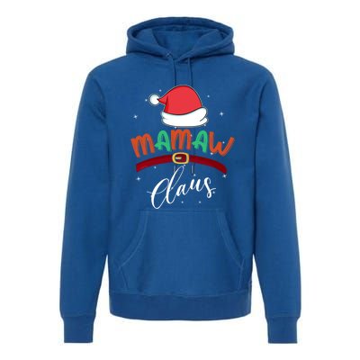 Mamaw Grandma Claus Santa Christmas Family Matching Cute Gift Premium Hoodie