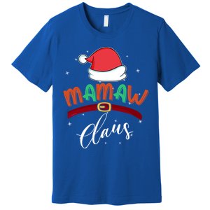 Mamaw Grandma Claus Santa Christmas Family Matching Cute Gift Premium T-Shirt