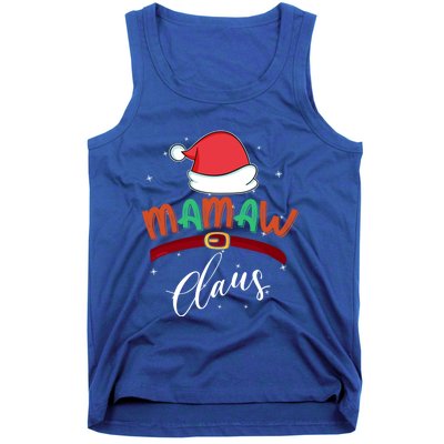 Mamaw Grandma Claus Santa Christmas Family Matching Cute Gift Tank Top