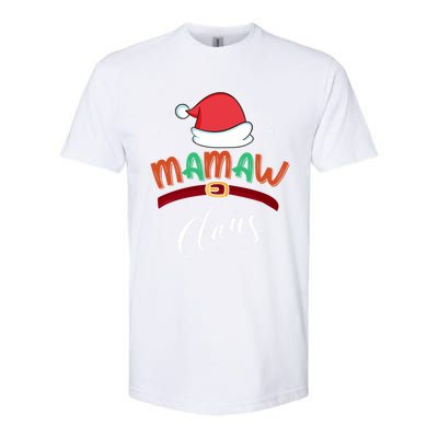 Mamaw Grandma Claus Santa Christmas Family Matching Cute Gift Softstyle CVC T-Shirt