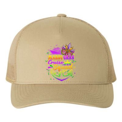 Mardi Gras Cruise Squad 2024 Matching Group Family Vacation Yupoong Adult 5-Panel Trucker Hat