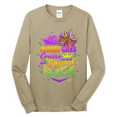 Mardi Gras Cruise Squad 2024 Matching Group Family Vacation Tall Long Sleeve T-Shirt