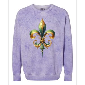 Mardi Gras Celebration Colorblast Crewneck Sweatshirt