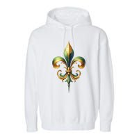 Mardi Gras Celebration Garment-Dyed Fleece Hoodie