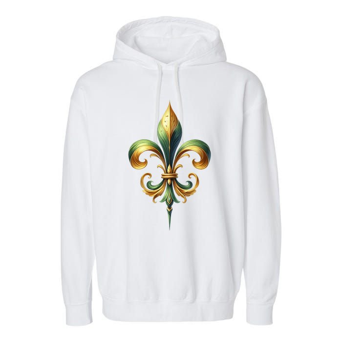 Mardi Gras Celebration Garment-Dyed Fleece Hoodie