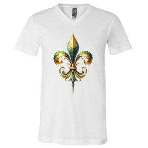 Mardi Gras Celebration V-Neck T-Shirt