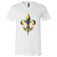 Mardi Gras Celebration V-Neck T-Shirt