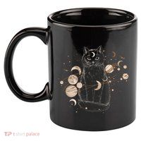 Magical Galaxy Cat 11oz C Handle Ceramic Mug
