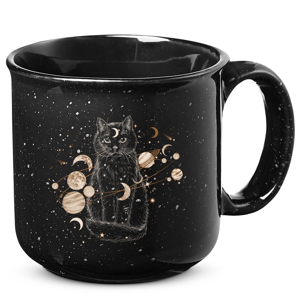 Magical Galaxy Cat 15oz Campfire Ceramic Mug