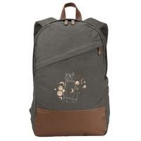 Magical Galaxy Cat Cotton Canvas Backpack