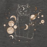 Magical Galaxy Cat Vector Backpack