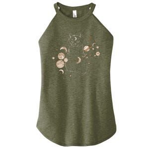 Magical Galaxy Cat Women’s Perfect Tri Rocker Tank