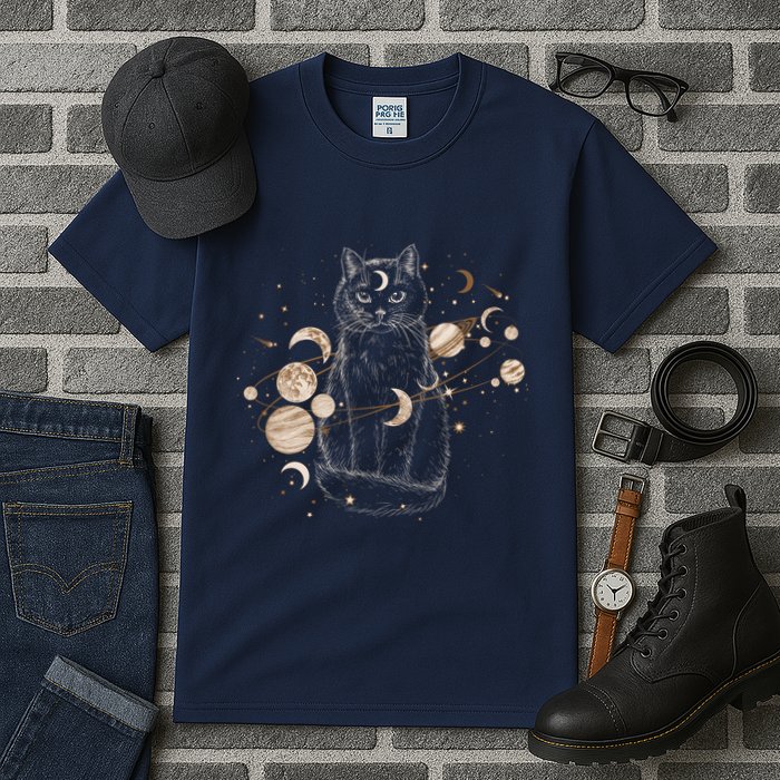 Magical Galaxy Cat Tall T-Shirt