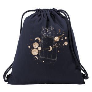 Magical Galaxy Cat Drawstring Bag