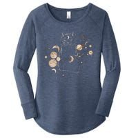 Magical Galaxy Cat Women's Perfect Tri Tunic Long Sleeve Shirt