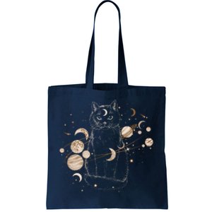 Magical Galaxy Cat Tote Bag