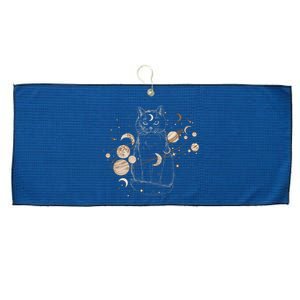 Magical Galaxy Cat Large Microfiber Waffle Golf Towel