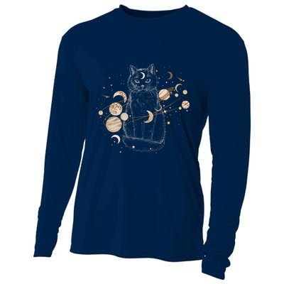 Magical Galaxy Cat Cooling Performance Long Sleeve Crew