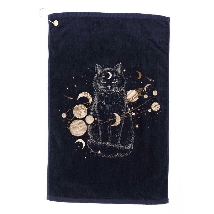 Magical Galaxy Cat Golf Towel